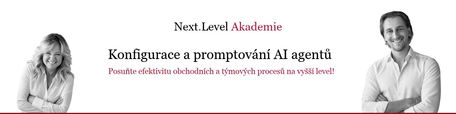 Next.Level Akademie — Konfigurace a promptování AI agentů. Posuňte efektivitu obchodních a týmových procesů na vyšší level.